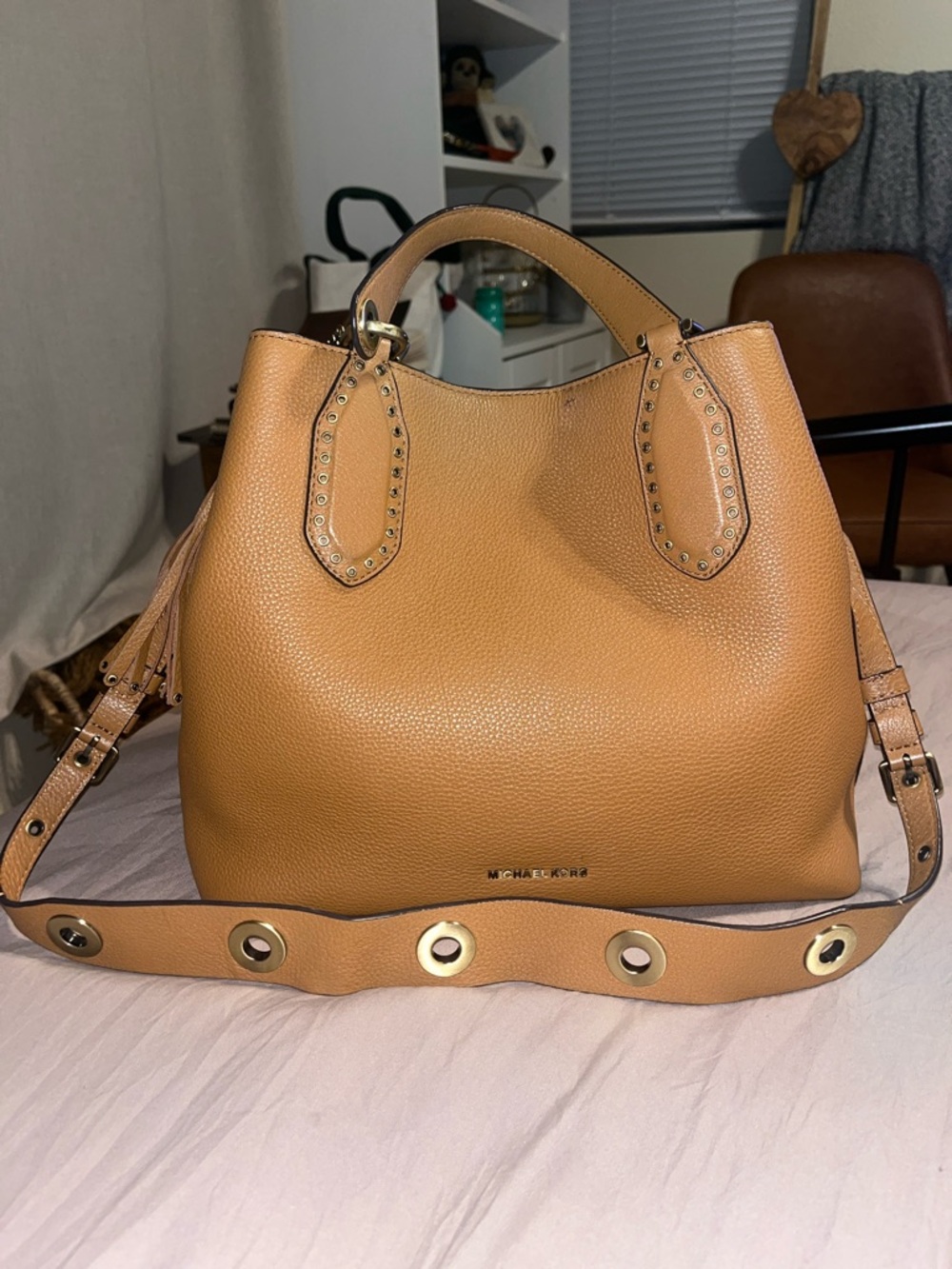 Michael Kors Tan Pebbled Leather Tote